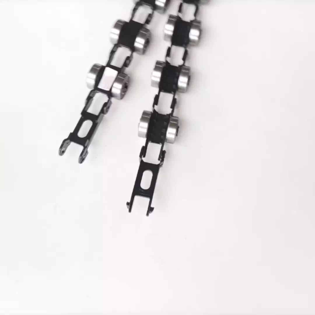 Cadena giratoria para escalera mecánica, color negro, KM5070679G01/2/3/5, tamaño 10 mm, R20, 17 pares de rodamientos, 608, 4 unidades por lote