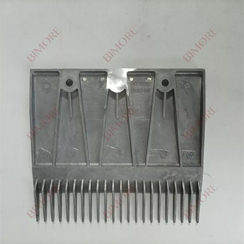 Lote de 20 unidades de peine para escalera mecánica SY300000007488, longitud 208 mm, ancho 185 mm, espacio de esperanza 112 mm, 22 dientes.