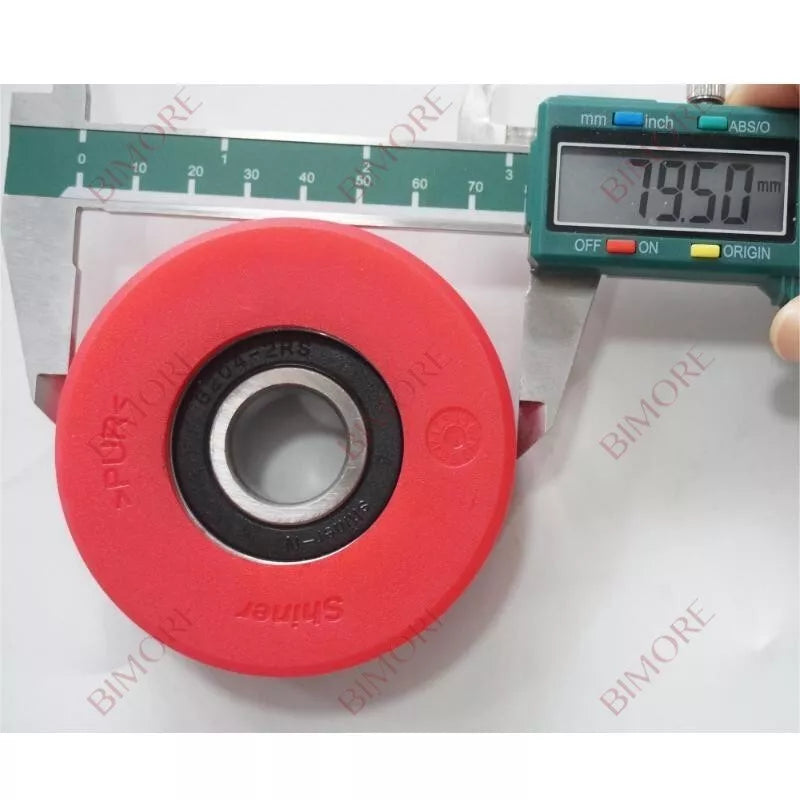 Lote de 20 rodillos para escaleras mecánicas, 80 x 25 x 6204, diámetro 80/20 mm, altura 25 mm, rodamiento 6204