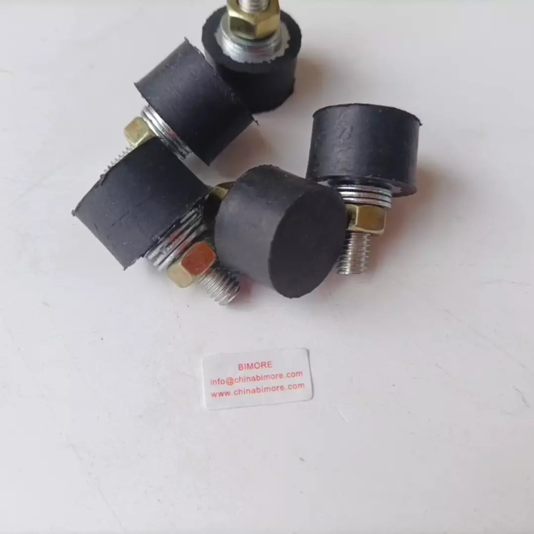 Lote de 10 bolas de amortiguación de goma para cerradura de puerta de ascensor QKS9, diámetro 20 mm, ancho 12 mm, alto 28 mm, M6.