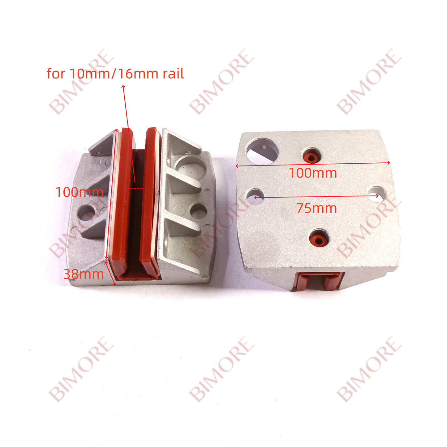 10PCS/LOT Elevator Counterweight Guide Shoe 59370732 L100mm for 5200 5500 Part 100*10 100*16
