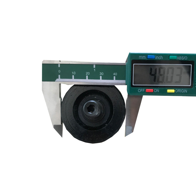 Lote de 20 piezas de elevador para suspensión de puerta, rodillo de 48 mm de diámetro exterior, 14 mm de alto, rodamiento 6200, 48 x 14 mm, M12