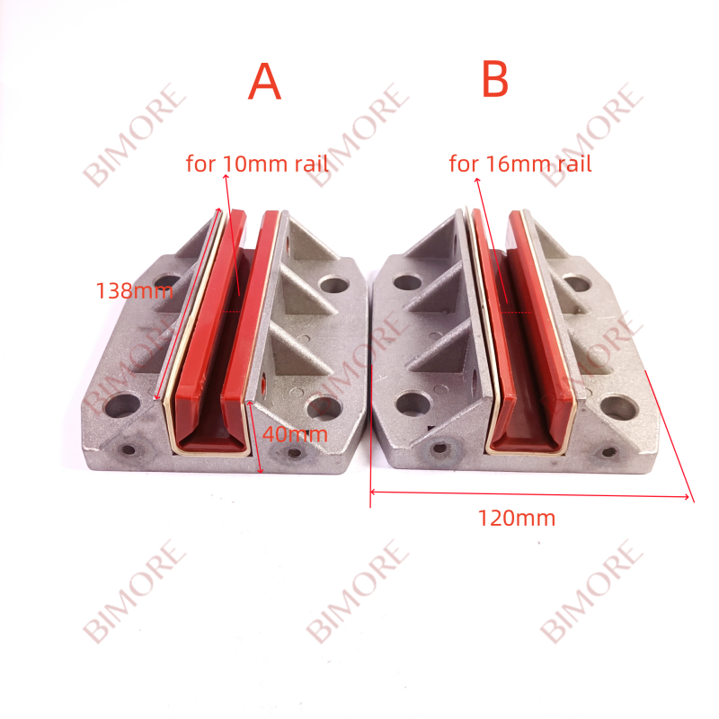 10PCS/LOT Elevator Counterweight Guide Shoe 59370732 L140mm for 5200 5500 Part 140*10 140*16