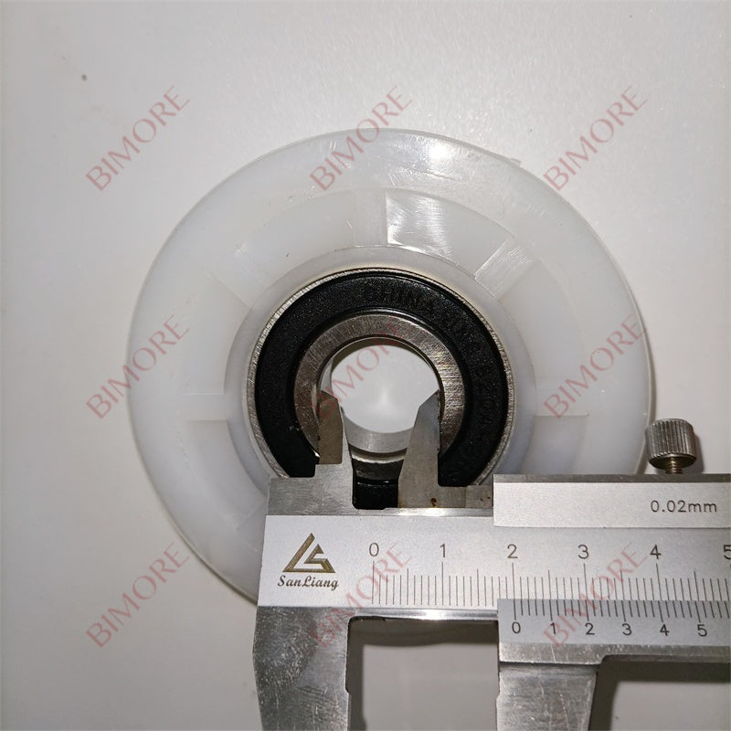 10PCS/LOT 85*20*6204 Elevator Door Hanger Roller OD 80 H 20mm Bearing 6204 White Nylon