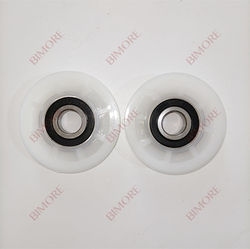 10PCS/LOT 85*20*6204 Elevator Door Hanger Roller OD 80 H 20mm Bearing 6204 White Nylon