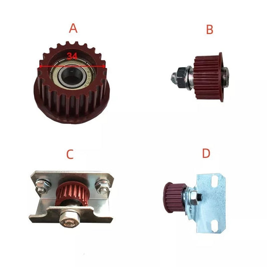 5PCS/LOT Elevator AMD Door Motor Belt Roller KM902830G01 OD38.5mm/34mm H20mm 22T W/WO Bracket