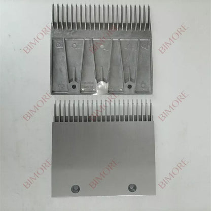Lote de 20 unidades de peine para escalera mecánica SY300000007488, longitud 208 mm, ancho 185 mm, espacio de esperanza 112 mm, 22 dientes.