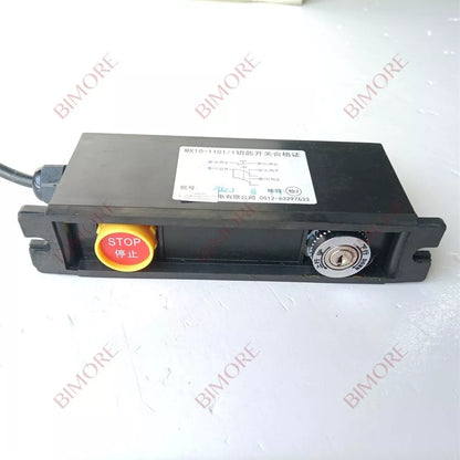Caja de interruptor de llave de escalera mecánica (1 unidad/lote), caja de interruptor de encendido, cerradura de parada de emergencia MX10-1101/1