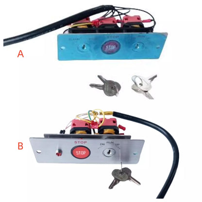 1 SET/LOTE Interruptor de llave de parada de emergencia para escalera mecánica Bloqueo de energía