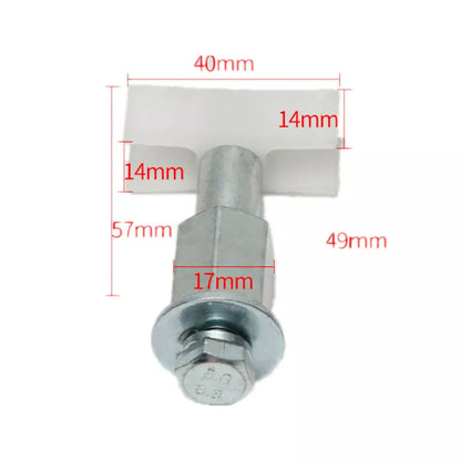 Lote de 50 correderas para puerta de ascensor BIMORE, longitud 40 mm, altura 58 mm.