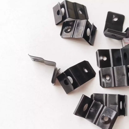 100PCS/LOT Escalator Parts Circlip Cover Plate Black Clip Nut Clamp W=15mm