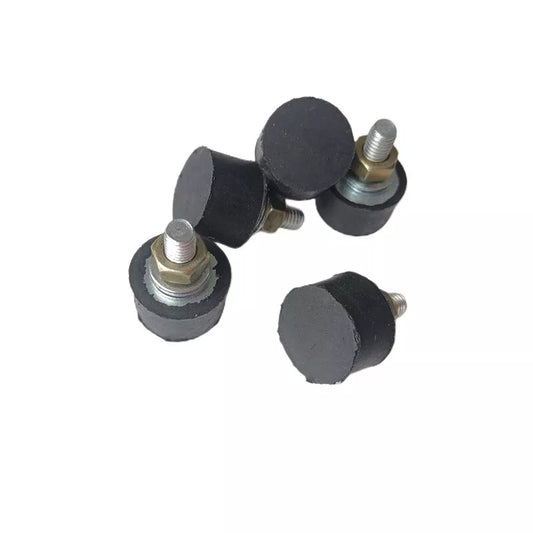 Lote de 10 bolas de amortiguación de goma para cerradura de puerta de ascensor QKS9, diámetro 20 mm, ancho 12 mm, alto 28 mm, M6.