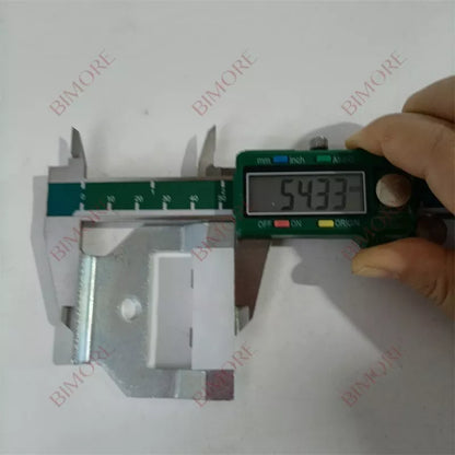 Lote de 20 deslizadores de zapata para guía de elevador, 60 x 54 mm, para 3300AP, 60 mm de largo y 54 mm de alto, un orificio.