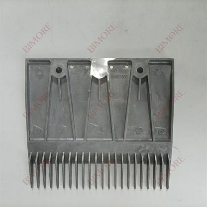 Lote de 20 unidades de peine para escalera mecánica SY300000007488, longitud 208 mm, ancho 185 mm, espacio de esperanza 112 mm, 22 dientes.