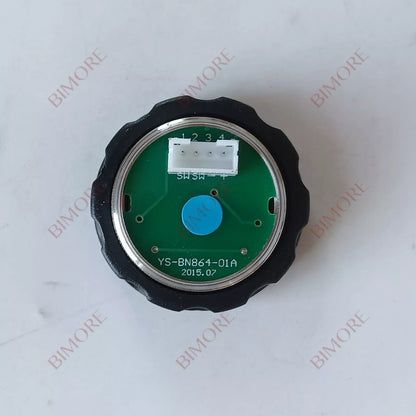 10PCS/LOT Elevator Button YS-BN864-01A Blue Light Concave Mirror Surface