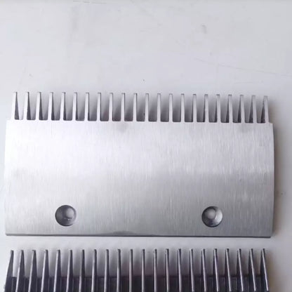 Placa de peine de aluminio para escalera mecánica, 22 dientes, 207 mm de largo y 113 mm de ancho, 2 orificios, 4090160000, 5 unidades/lote