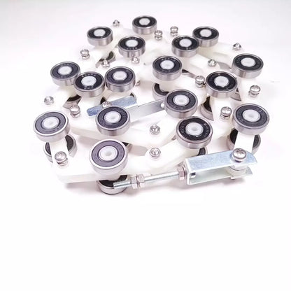 1PC/LOT DAA332AJ2 Escalator Hanrail Return Guide Chain 17 Pairs of Bearing Wheels 609