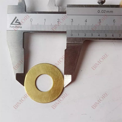 100 piezas/lote DEE2739693 Cadena de escalera mecánica Arandela de latón D30/13 mm S = 1 mm para 13 kV