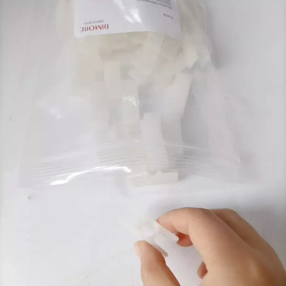 100 piezas/lote 40*14*14 zapata guía para ascensor, puerta corredera para sótano, L40 mm, W14 mm, H14 mm