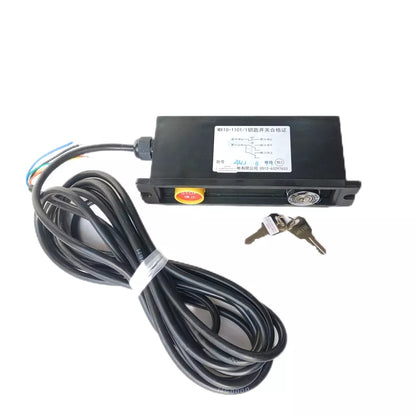 Caja de interruptor de llave de escalera mecánica (1 unidad/lote), caja de interruptor de encendido, cerradura de parada de emergencia MX10-1101/1