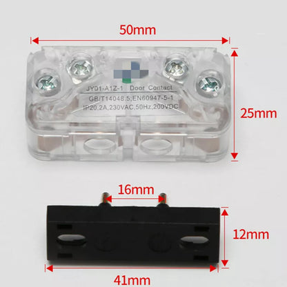 Lote de 20 interruptores de contacto para puerta de ascensor BIMORE JY01-A1Z-1, accesorios de bloqueo