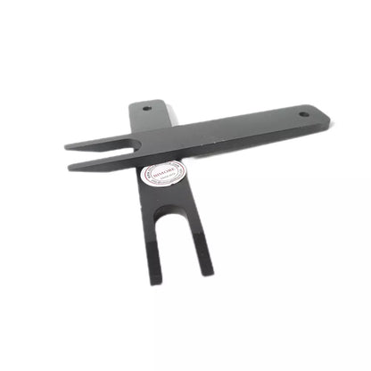 Herramienta de desmontaje de escalones de escalera mecánica (1 unidad/lote), horquilla de hierro negra, longitud 150 mm