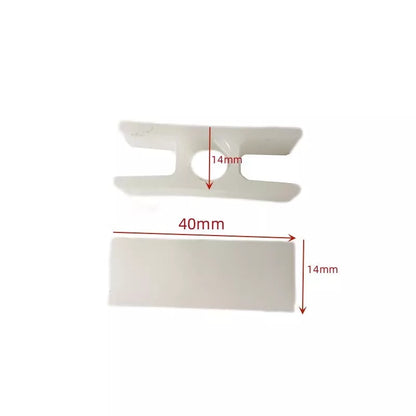 100 piezas/lote 40*14*14 zapata guía para ascensor, puerta corredera para sótano, L40 mm, W14 mm, H14 mm