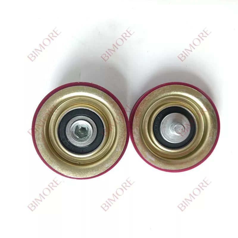 10PCS/LOT 74*19 mm V30 Elevator Door Hanger Roller Red Wheel OD 74mm W 19mm Bearing