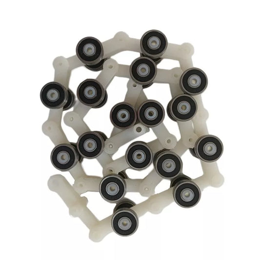 4 piezas/lote SCH409585 Cadena de pasamanos de escalera mecánica con 17 pares de rodamientos 609RS dobles