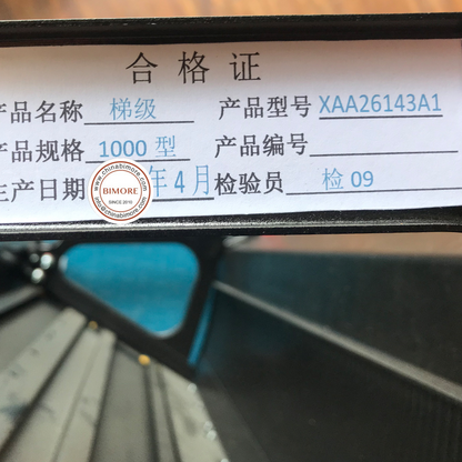 1PC/LOT Escalator Stainless Steel Step Black With Demarcation XAA26143A1 L 1000mm Roller 80*25*6204