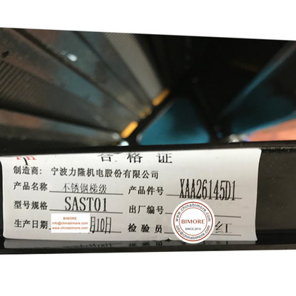 1PC/LOT Escalator Stainless Steel Step Black With Demarcation XAA26145D1  L 1000mm Roller 76*22*6203