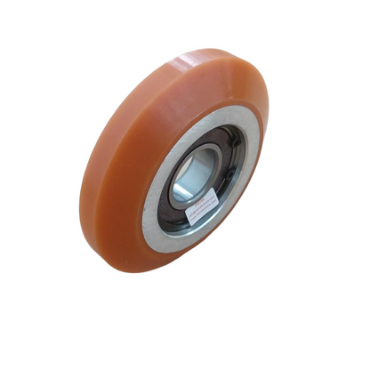 5PCS/LOT Elevator R3 High Speed Guide Shoe Roller 100*25*6205 OD 100mm W 25mm Bearing 6205 Orange Wheel Working Face W 9mm