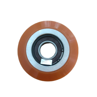 5PCS/LOT Elevator R3 High Speed Guide Shoe Roller 100*25*6205 OD 100mm W 25mm Bearing 6205 Orange Wheel Working Face W 9mm
