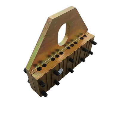 1PC/LOT Elevator Wire Rope Clamp 10 Slots Double Sided Groove 220*180 L 220mm H 180mm