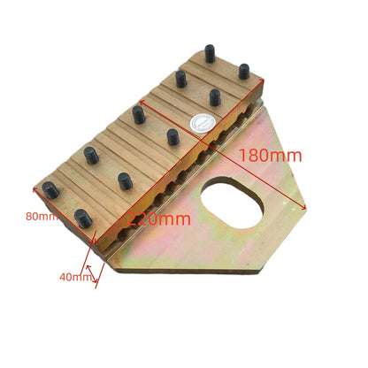 1PC/LOT Elevator Wire Rope Clamp 10 Slots Double Sided Groove 220*180 L 220mm H 180mm