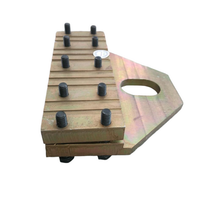 1PC/LOT Elevator Wire Rope Clamp 10 Slots Double Sided Groove 220*180 L 220mm H 180mm