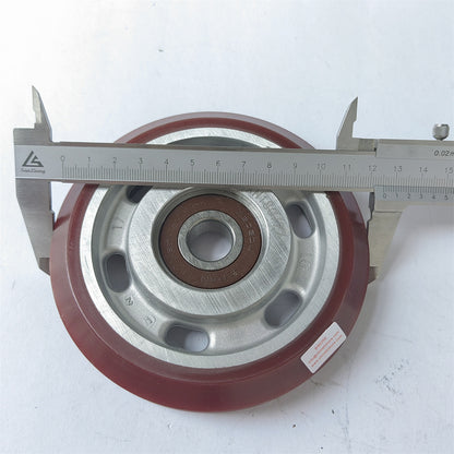 10PCS Elevator High Speed Guide Roller  125x22x6303 125*22*6303 OD125mm W22mm Bearing6303