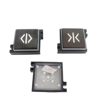 10PCS/LOT Elevator Push Button Symbol Plate Square Button With Black Frame for 3300 3600 5500 Lift COP Parts Customized Titanium Black