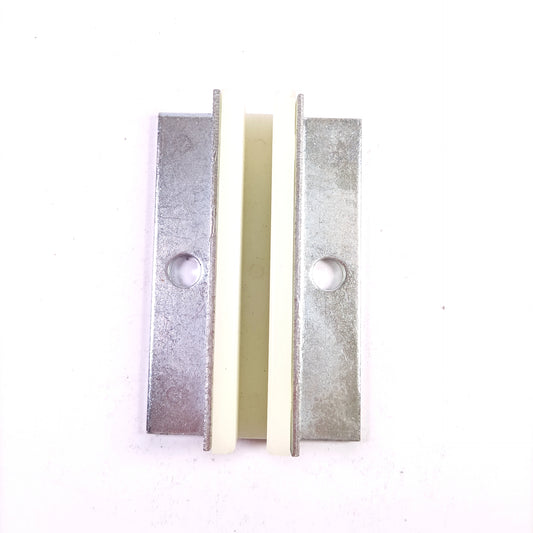 Lote de 4 zapatas guía para contrapeso de elevador DX4D (largo x ancho x alto): 140 mm, ancho x 92 mm, altura x 33 mm, para reemplazo de 10/16 mm.