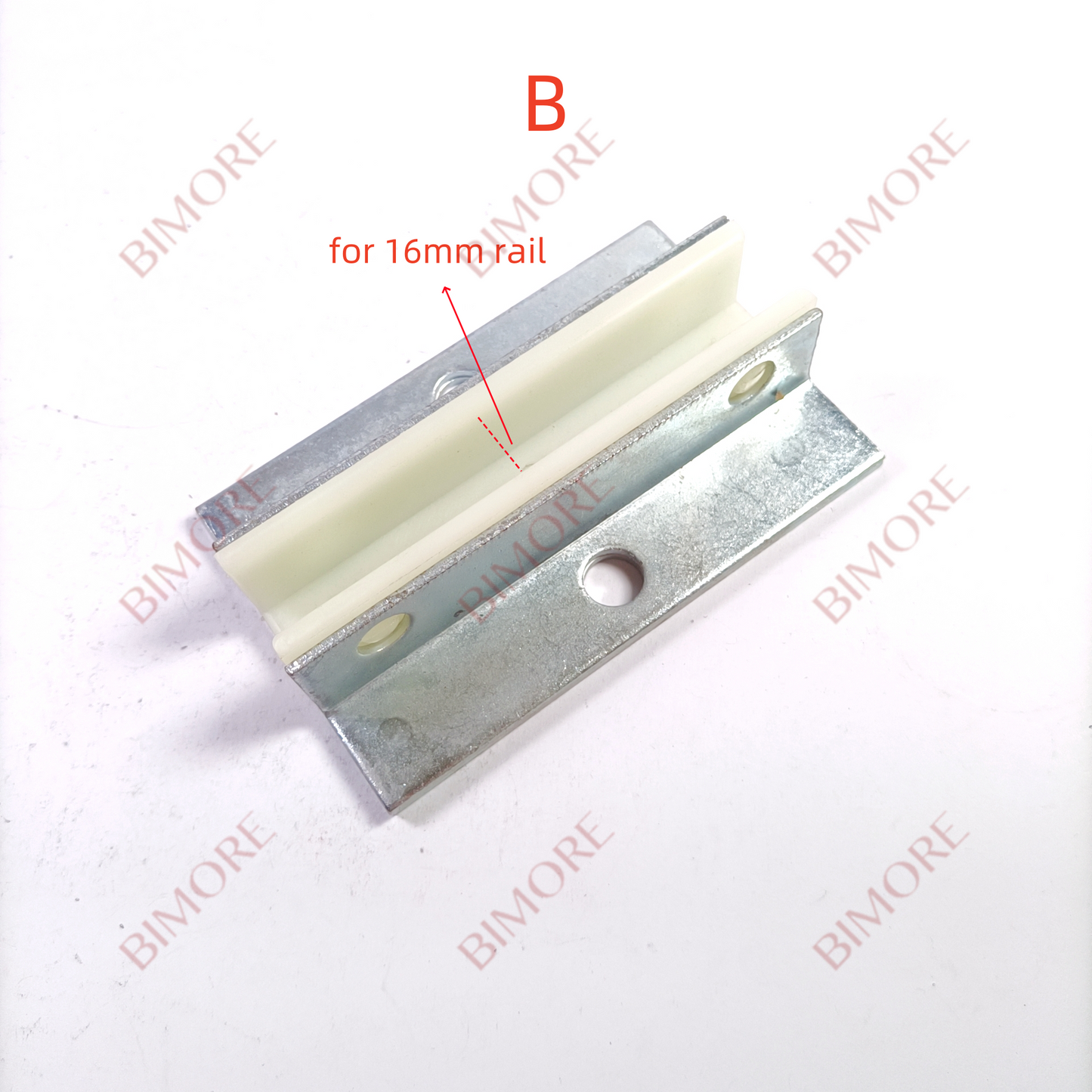 Lote de 4 zapatas guía para contrapeso de elevador DX4D (largo x ancho x alto): 140 mm, ancho x 92 mm, altura x 33 mm, para reemplazo de 10/16 mm.