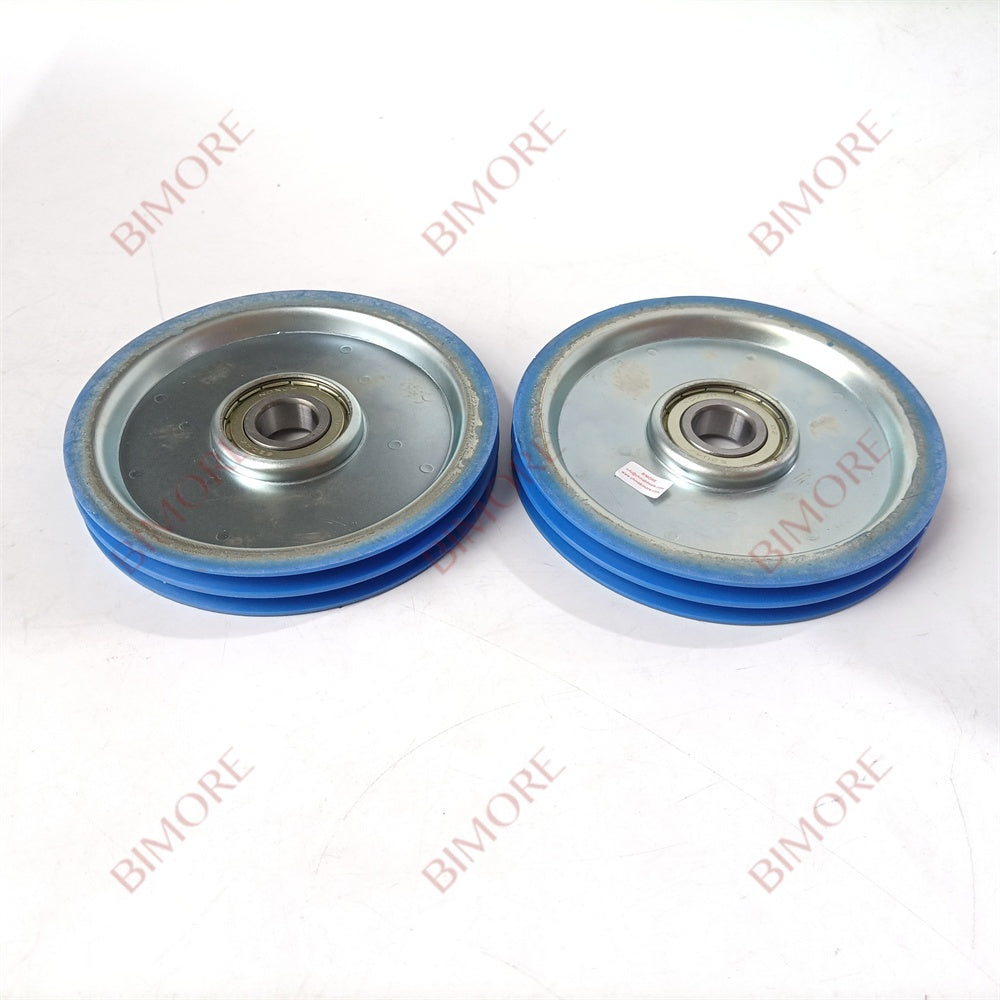 10PCS/LOT Elevator Door Rope Roller OD140mm W20mm 6204 Blue 140*20*6204