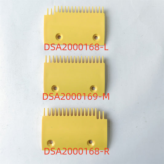 50pcs Escalator Comb DSA2000168-L DSA2000169-M DSA2000168-R Escalator Plastic Yellow Comb
