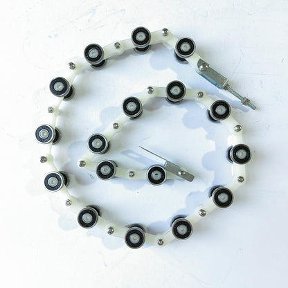 1PCS Escalator Newel Chain 17 Bearings 609RS Pitch 60MM Whit Bolt and Nut Escalator Parts