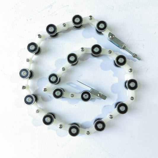 1PCS Escalator Newel Chain 17 Bearings 609RS Pitch 60MM Whit Bolt and Nut Escalator Parts