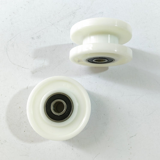 10PCS 70*35*6201 GAA456DJ Elevator Door Hanger Roller Green Wheel OD70MM H35MM Bearing 6201