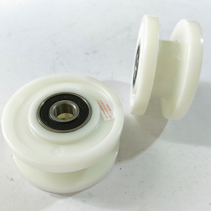 10PCS 70*35*6201 GAA456DJ Elevator Door Hanger Roller Green Wheel OD70MM H35MM Bearing 6201