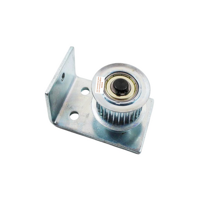 1PC/LOT Elevator Door Machine Belt Pulley 28T Roller OD 52mm 52*23*6201 L-shaped Round Hole Bracket L 90mm W 60mm H 40mm XTA3052AAN001H