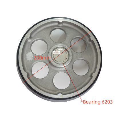 4PCS/LOT Elevator High Speed Guide Roller 200*38*6203 Lift Wheel OD 200mm W 38mm Bearing 6203 Working Face Width 7mm
