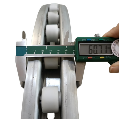 1PC/LOT Escalator Handrail Guide Rail W 60mm Bend Section Inner for Canny Parts 25 Rollers 29*18 mm Groove W 24mm Opening Outer Width 878mm