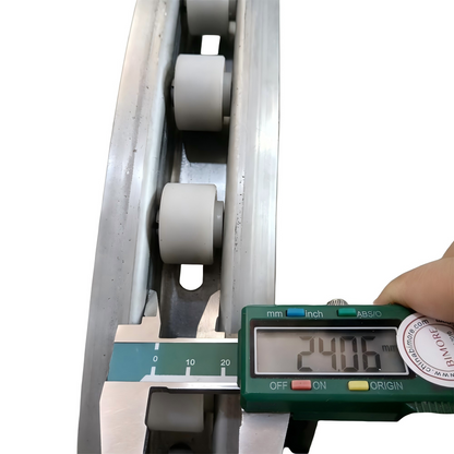 1PC/LOT Escalator Handrail Guide Rail W 60mm Bend Section Inner for Canny Parts 25 Rollers 29*18 mm Groove W 24mm Opening Outer Width 878mm